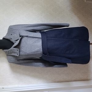 Kenneth Cole New York Coat, Size 4, Gray and Navy Blue.